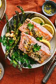 Sheet Pan Lemon Herb Salmon and Asparagus